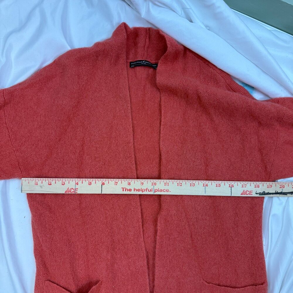 Peruvian Connection Short Sleeve Open Front Alpac… - image 7